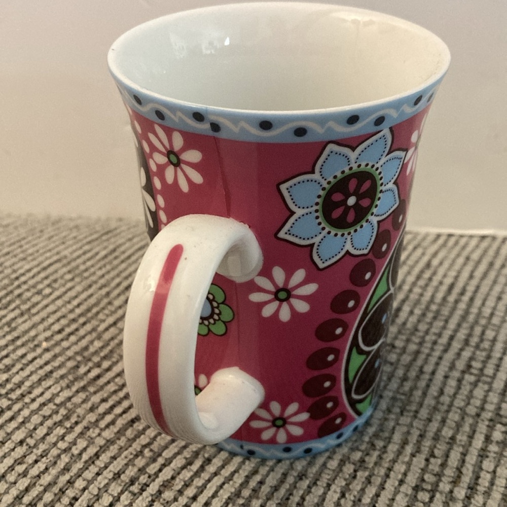 ❌last chance (deleting)❌ Vera Bradley mug CUPCAKES PINK mug ceramic cup paisley - Picture 6 of 11